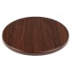Bolero rond tafelblad 80 cm donkerbruin – voorgeboord