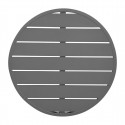 Bolero Aluminium Rond Tafelblad Donkergrijs 580mm