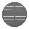 Bolero Aluminium Rond Tafelblad Donkergrijs 580mm