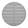Bolero aluminium tafelblad rond lichtgrijs 580mm