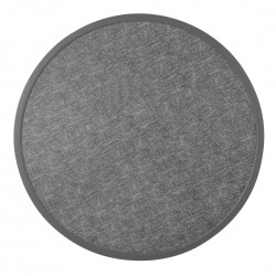Bolero rond tafelblad van glasvezel, geborsteld zwart 580mm