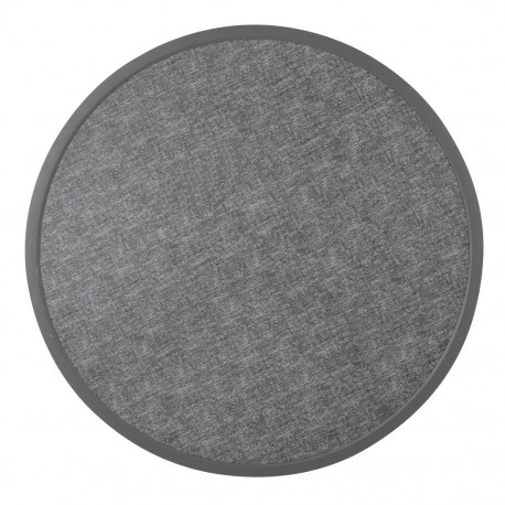 Bolero rond tafelblad van glasvezel, geborsteld zwart 580mm