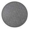 Bolero rond tafelblad van glasvezel, geborsteld zwart 580mm