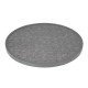 Bolero rond tafelblad van glasvezel, geborsteld zwart 580mm
