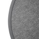Bolero rond tafelblad van glasvezel, geborsteld zwart 580mm
