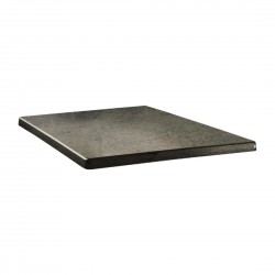 Topalit Classic Line vierkant tafelblad beton 80cm | Grijs