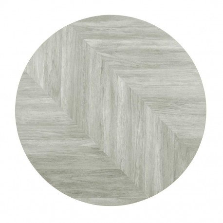 Bolero Voorgeboord Rond Tafelblad Chevron Design 600mm