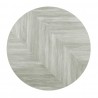 Bolero Voorgeboord Rond Tafelblad Chevron Design 600mm