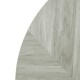 Bolero Voorgeboord Rond Tafelblad Chevron Design 600mm