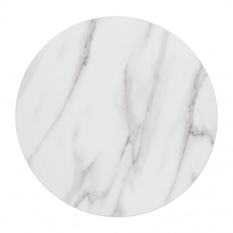 Bolero rond tafelblad marmereffect 600 mm - voorgeboord