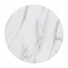 Bolero rond tafelblad marmereffect 600 mm - voorgeboord