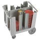 Cambro Verstelbare Bordenhouder met 6 Verdelers - Grijs