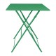 Bolero Perth vierkante tafel bosgroen 600 mm – gepoedercoat staal