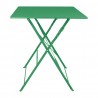 Bolero Perth vierkante tafel bosgroen 600 mm – gepoedercoat staal