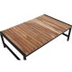 Bolero Lage Salontafel Van Staal En Acacia, 1200x800mm