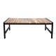 Bolero Lage Salontafel Van Staal En Acacia, 1200x800mm