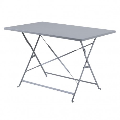 Bolero Pavement Style klaptafel grijs 1100 x 700 mm - Gepoedercoat staal
