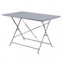 Bolero Pavement Style klaptafel grijs 1100 x 700 mm - Gepoedercoat staal