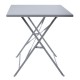 Bolero Pavement Style klaptafel grijs 1100 x 700 mm - Gepoedercoat staal
