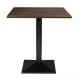 Bolero Complete tafel Vierkant donker hout effect 700mm