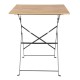 Bolero Perth Vierkante Tafel Houteffect – Gepoedercoat Staal