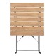 Bolero Perth Vierkante Tafel Houteffect – Gepoedercoat Staal