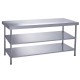 Parry volledig gelaste RVS 304 middentafel met 2 onderplanken 1200x600 mm
