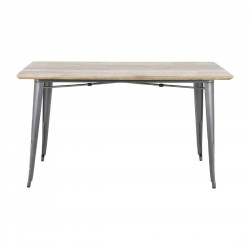 Bolero Bistro Eettafel Mangohout met Donkergrijze Poot – 1450mm