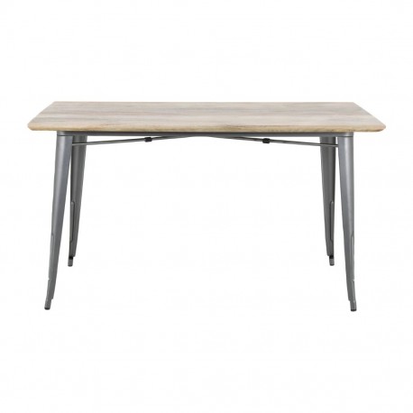 Bolero Bistro Eettafel Mangohout met Donkergrijze Poot – 1450mm