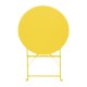 Bolero Perth ronde tafel 600 mm – zachtgeel, gepoedercoat staal