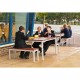 Gopak Enviro buitenbank imitatiehout walnooteffect 105 cm - Bruin Aluminium