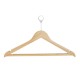 Bolero Houten Veiligheidshanger Bruin - Set van 10 Stuks