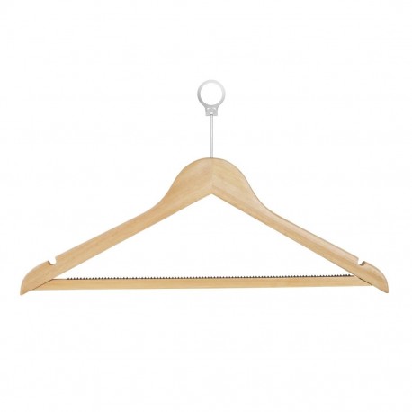 Bolero Houten Veiligheidshanger Bruin - Set van 10 Stuks