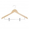 Bolero Houten Kledinghanger met Antislipclips – Set van 10 stuks