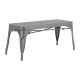 Bolero Bistro Metalen Bank Donkergrijs 1000mm - Set van 2 Stuks