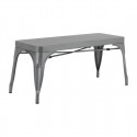 Bolero Bistro Metalen Bank Donkergrijs 1000mm - Set van 2 Stuks