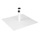 Bolero Platte Metalen Parasolvoet Wit - 18 kg