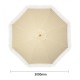Bolero Sicilië Ronde Gestreepte Parasol – Diameter 2,5 Meter, Crème