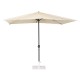 Bolero Sevilla Vierkante Parasol 2x3m Crème – Duurzaam Terrasoverkapping