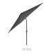 Bolero Sevilla Ronde Parasol 3M Diameter Zwart - Metalen Tuinparasol