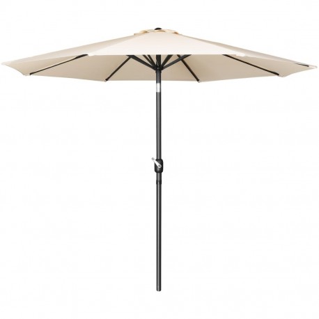 Bolero Sevilla ronde parasol crème – diameter 3 meter, aluminium paal