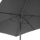 Bolero Sevilla vierkante parasol 2x3 m – zwart, aluminium