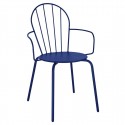 Bolero Adeline Armstoelen Donkerblauw – Stalen Stoelen (Set van 4)