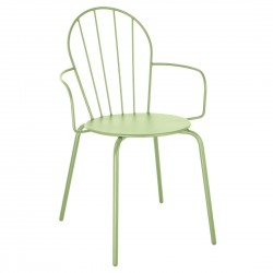 Bolero Adeline Armstoel Lichtgroen – Set van 4 Stalen Stoelen