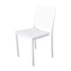 Florence stapelbare polypropyleen stoelen wit – set van 4 stuks