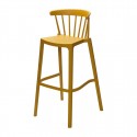 Attends Windson Barkruk Polypropyleen Okergeel - Set van 4 Stuks
