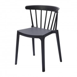 Windson Polypropyleen Stoelen Antraciet – Set van 4 (Attends)
