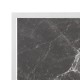 Bolero vierkant tafelblad gehard glas 700mm - donker granieteffect met witte rand, buiten & binnen