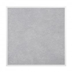 Bolero Tafelblad Gehard Glas Lichtgrijs Steeneffect met Witte Rand 700 mm – Binnen & Buiten