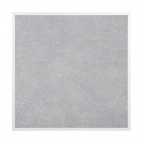 Bolero Tafelblad Gehard Glas Lichtgrijs Steeneffect met Witte Rand 700 mm – Binnen & Buiten